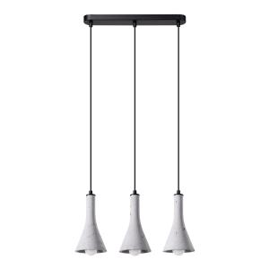 Lámpara colgante gris concreto  alt. 125 cm
