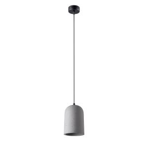 Lámpara colgante gris negro pvc, concreto  alt. 125 cm