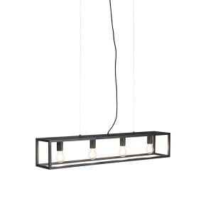 Lámpara colgante industrial negra 100 x 18 x 125    (cm)