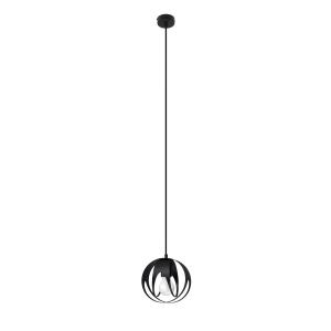 Lámpara colgante negro acero  alt. 125 cm