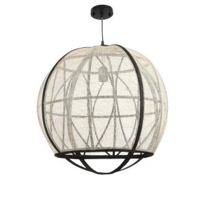 Lámpara colgante Pella Blanco roto  H50xB50.5xL50.5cm