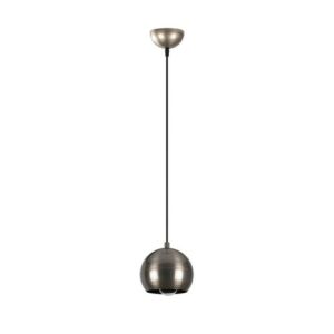 Lámpara colgante plateado minimalista de metal