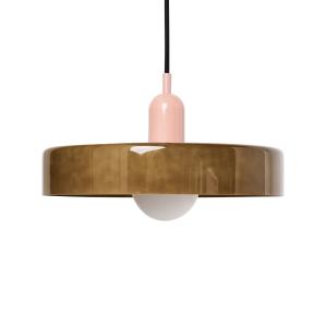 Lámpara colgante  Vidrio Verde oliva