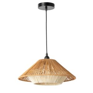 Lámpara colgante wabi-sabi papel trenzado natural Ø40 cm