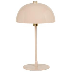 Lámpara con forma de seta de metal rosa y dorado