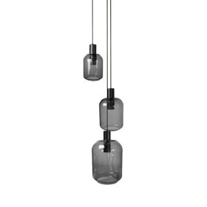 Lámpara de araña tosel ,metal y cristal,gris ,a100xd 60x p…