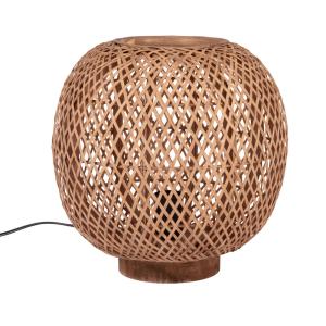 Lámpara de bambú marrón