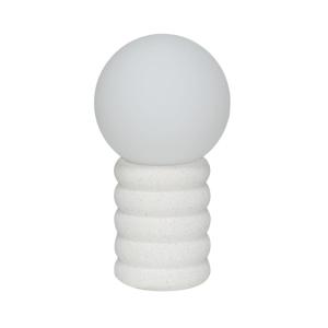 Lámpara de cerámica moteada de interior, blanco