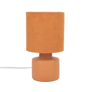 Lámpara de cerámica naranja