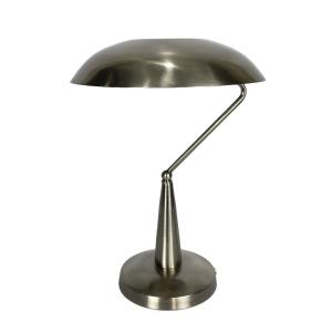 Lámpara de escritorio de metal plata