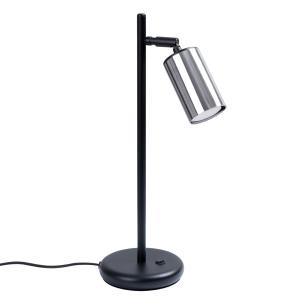 Lámpara de escritorio negro/cromo acero alt. 44