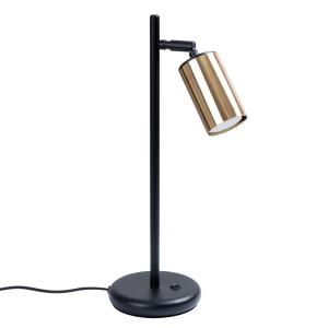 Lámpara de escritorio oro negro acero alt. 44
