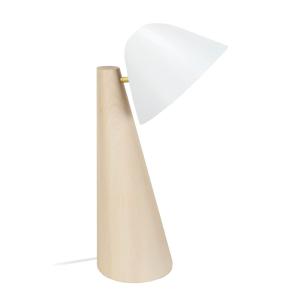 Lámpara de escritorio tosel ,madera,natural,a42xd25xp 25cm