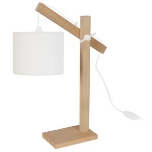 Lámpara de escritorio tosel ,madera,natural,a50xd15xp27cm