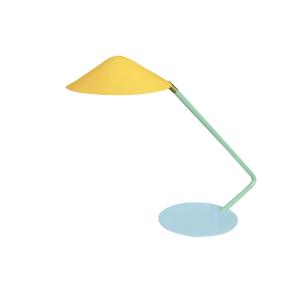 Lámpara de escritorio tosel ,metal,amarillo,a35xd20xp49cm