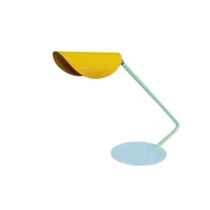 Lámpara de escritorio tosel ,metal,amarillo,a35xd22x p 51cm