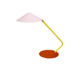 Lámpara de escritoriotosel ,metal,rosa ,a 35xd20xp49cm