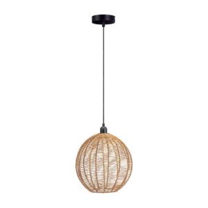 Lámpara de fibra natural beige ø28x30cm