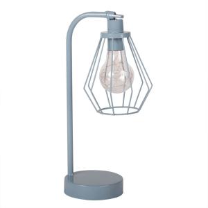 Lámpara de LED con soporte de metal azul