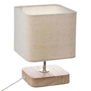 Lámpara de madera en marrón ø14x21cm