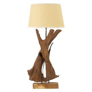 Lámpara de madera reciclada cm ø 35x80