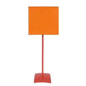 Lámpara de mesa 15cm cuadrado naranja