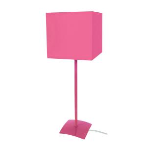 Lámpara de mesa 15cm cuadrado rosa