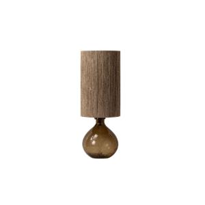 Lámpara de mesa 17x17x46cm vidrio burbuja