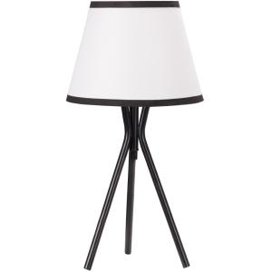Lámpara de mesa 25x25x50 cm blanco y negro