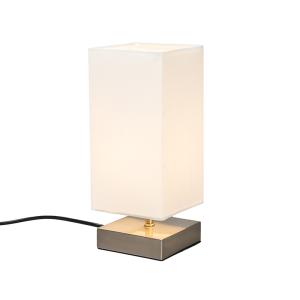 Lámpara de mesa acero blanco 12 x 12 x 25.5    (cm)