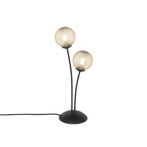 Lámpara de mesa acero oro 19 x 10 x 48    (cm)