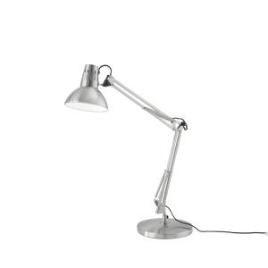 Lámpara de mesa ajustable de metal níquel