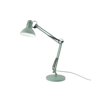 Lámpara de mesa ajustable en metal verde