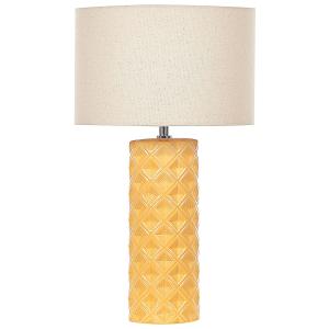 Lámpara de mesa amarillo cerámica