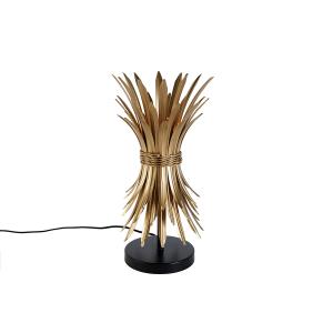 Lámpara de mesa art déco dorada