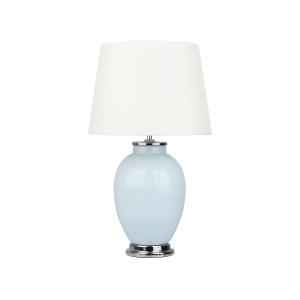 Lámpara de mesa azul claro cerámica