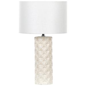Lámpara de mesa beige claro cerámica