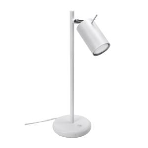 Lámpara de mesa blanco acero  alt. 43 cm
