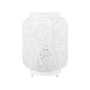 Lámpara de mesa blanco metal