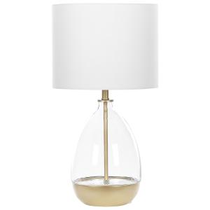 Lámpara de mesa blanco vidrio