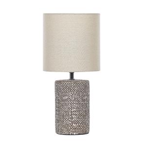 Lámpara de mesa cerámica marrón