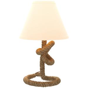 Lámpara de mesa color beige 28 x 28 x 45.5 cm