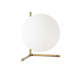 Lámpara de mesa con pantalla de cristal opaco d22 cm e27, d…