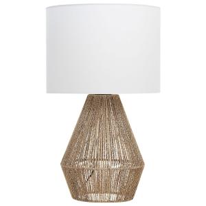 Lámpara de mesa cuerda de papel natural