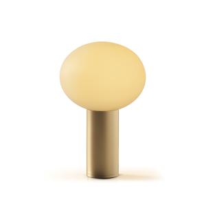 Lámpara de mesa de aluminio dorado 260 E27