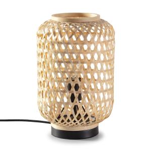 Lámpara de mesa de bambú, diámetro 22,5 cm
