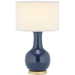 Lámpara de mesa de cerámica azul marino