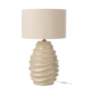 Lámpara de mesa de cerámica beige 40x40x68 cm
