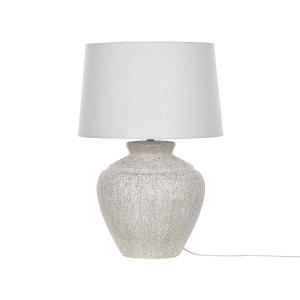 Lámpara de mesa de cerámica blanco crema 60 cm