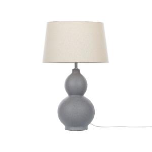 Lámpara de mesa de cerámica gris beige 56 cm